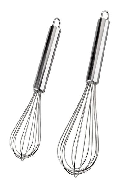 Hilamingo Home Steel Lux 2 Piece Wire Whisk Set