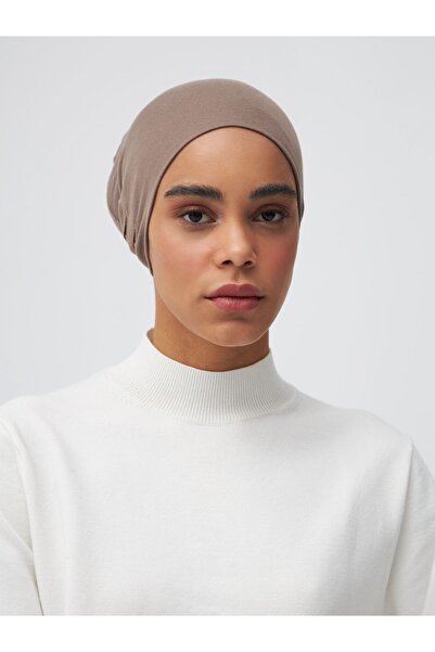 Femple Modest Μαντήλι με καπό με σκίσιμο αυτιού σε χρώμα Desert Dust