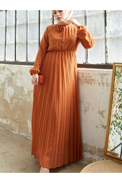 Çınar boutique Pilise Şifon Elbise Tesettür