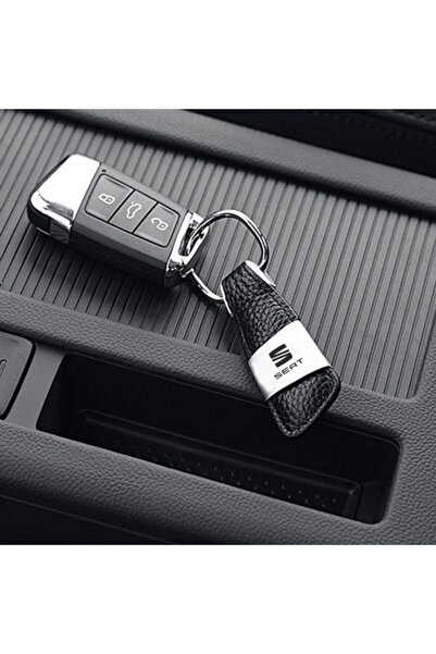 Genel Markalar Seat Logolu Metal Deri Anahtarlık