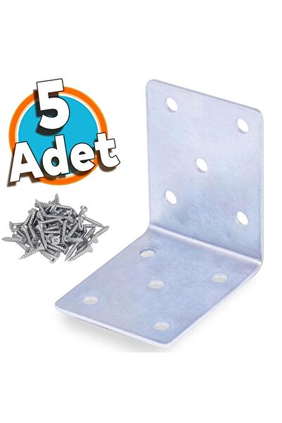 NZB Mobilya Duvar Dolap Raf Köşe Bağlantı Sabitleme L Demir Köşebent Metal Gö...