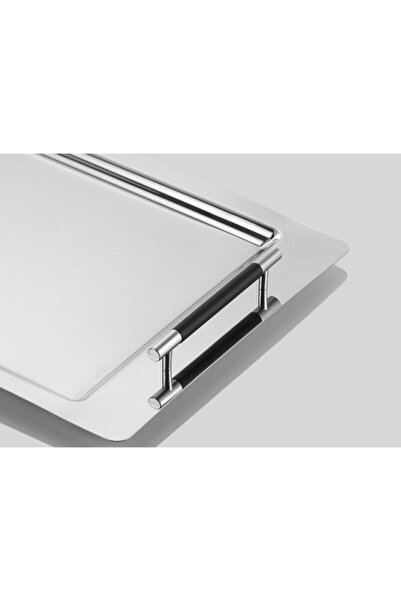 Tiamo Ela Çay Ve Servis Tepsisi Black Paslanmaz Çelik