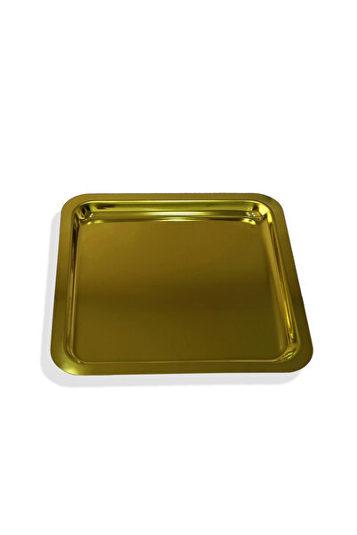 EVSTYLE Set of 6 Pillowsless Gold Colored Square Trays