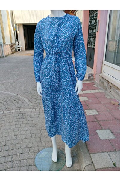 Çınar boutique Çiçekli Tessetür Elbise