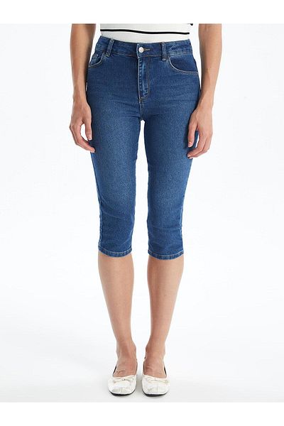 LC Waikiki LCWAIKIKI - Klasické Slim-Fit dámské džíny Capri