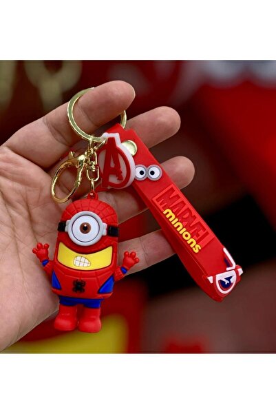 Meyra Accessories 1 adet sevimli marvel pokemon  figürlü kaliteli silikon anahtarlık çanta aksesuarı hediyelik anahtar