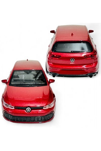 tmtoysandmore Golf 8 New Case 2024 Diecast Metal Model Red Color 1:36