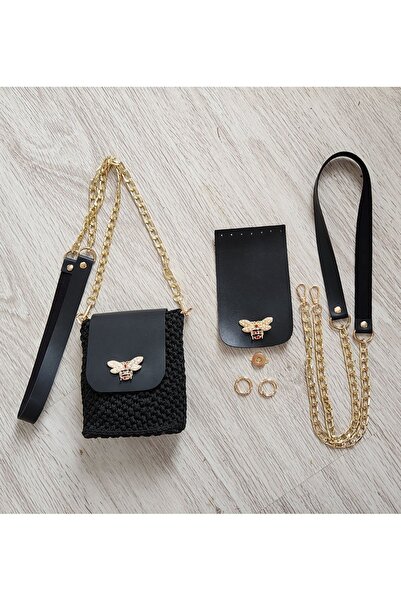 BEE DETAILED KNIT BAG KIT (HANGER+COVER+2HALK+BASE)