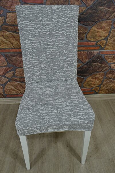 kılıfteks 6 Adet Sandalye Kılıfı Yenı Model Jakar Kumaş