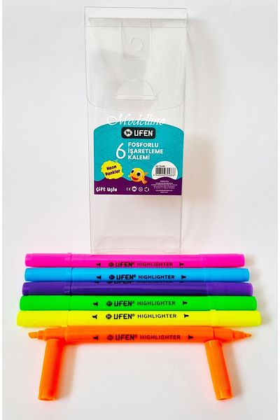 Modellino Double Ended 6-Piece Neon Colors Ufen Highlighter