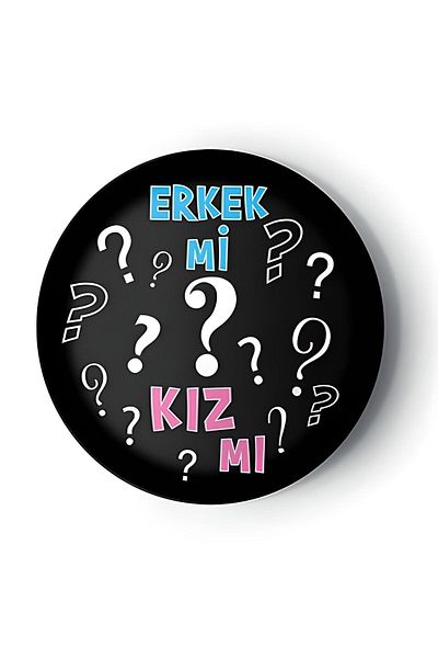DÜVENCİ TİCARET 8 Cardboard Plates - Gender Features