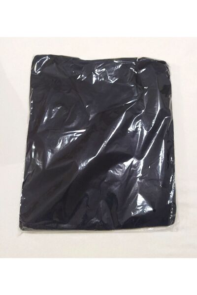 MLN SPORT Black Turtleneck Ribbed Lycra Body Knitwear Sweater