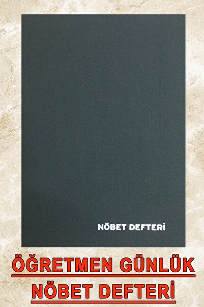 AND Nöbet Defteri Öğretmen Ciltli 100 Yp. 22x32 Cm