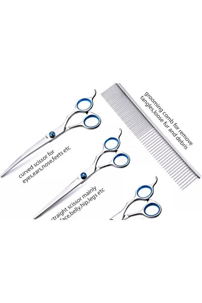 Genel Markalar Oval paslanmaz çelik hayvan traş makası, kedi ve köpekler için ideal araç