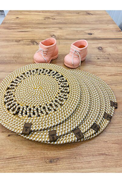 ModaCardin 6-комплектний набір підставки під тарілки з джуту