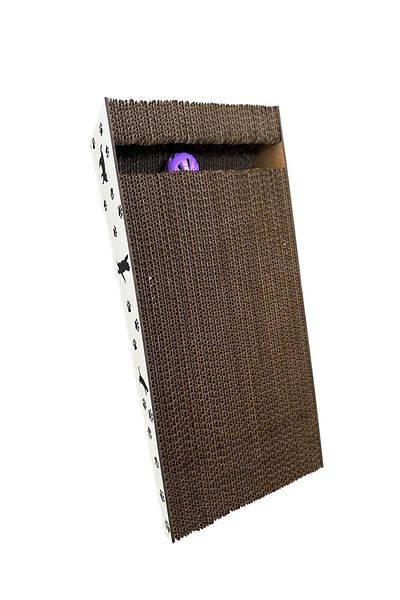 Ekinix Reversible Cat Scratcher Toy - Mdf Coated, 21*43*8 cm Catnip with Gift