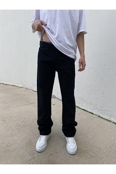 XPUPPETWEAR Black Baggy Jeans