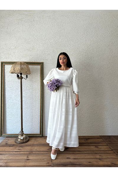 KÜÇÜĞÜM BUTİK White Skirt with Lace Detail
