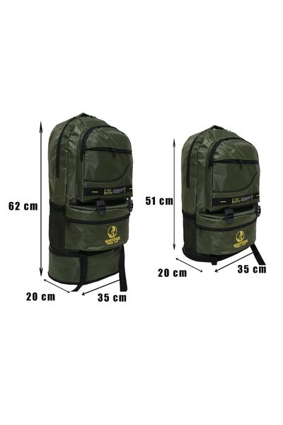 Wander Trend Bag Mountaineer Backpack,Bellow Mountaineer Bag,Wander Mountaineer Camping Bag,(Green)