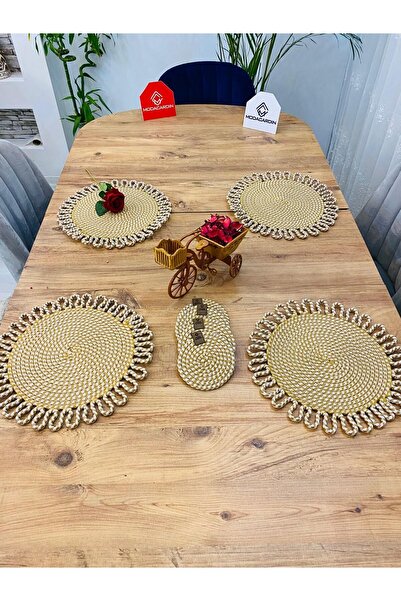 ModaCardin 8 komada podmetača od jute i slamčice - Podmetač