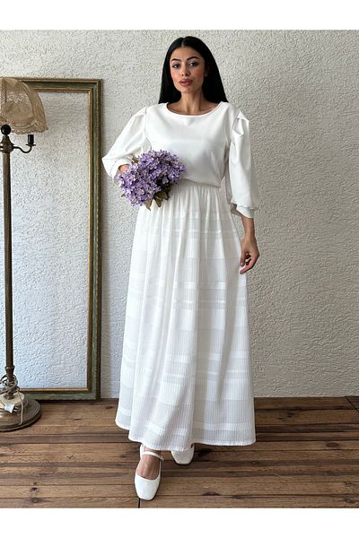 KÜÇÜĞÜM BUTİK White Skirt with Lace Detail