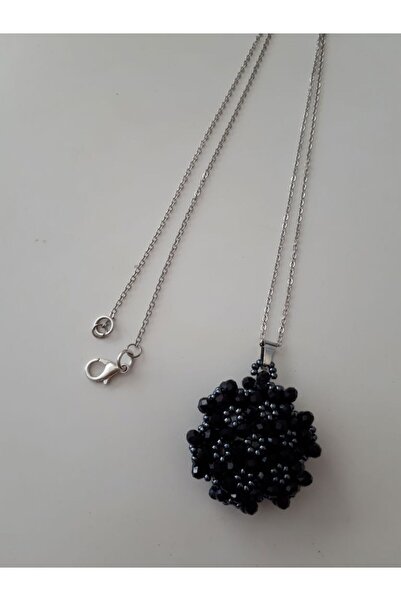 boncuktanseyler El Yapımı  Kadın veya Erkek Unisex Siyah  Boncuk Cevşen Dualı Kolye veya Araba Cevşeni