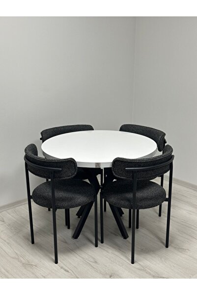 Royal Elısa 4 Kişilik Mutfak Masa Sandalye Takımı Tedy18