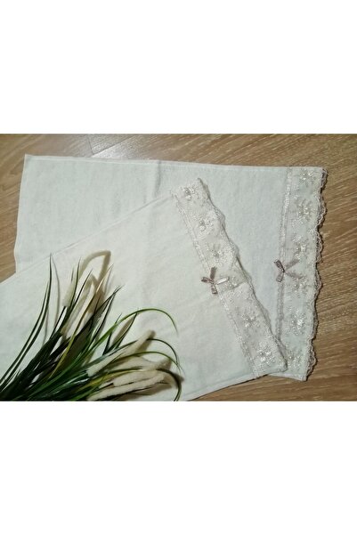Neweste 6-панельна рушник з перлинним мереживом - подарунок, заручини, весілля, обряд обрізання нареченої