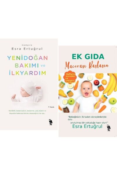 Nemesis Kitap Yenidoğan Bakımı ve İlkyardım + Ek Gıda Macerası Başlasın / Esra Ertuğrul 2 Kitap Set