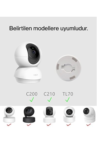 Th3D Tp-link Tapo C200 C210 C211 Tl70 Güvenlik Kamerası Duvar Montaj Aparatı (TP LİNK BRAKET DAHİL.)
