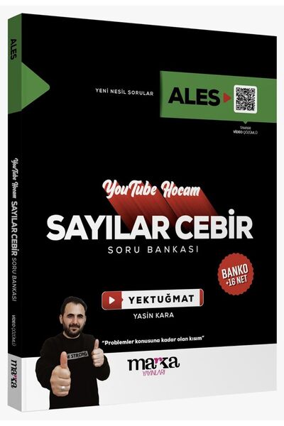 Marka Yayınları Marka Ales Sayısal Cebir Youtube Hocam Soru Bankası Video Çözümlü