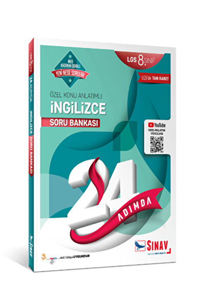 Sınav Yayınları 8. Sınıf Lgs Ingilizce 24 Adımda Özel Konu Anlatımlı Soru Ban...