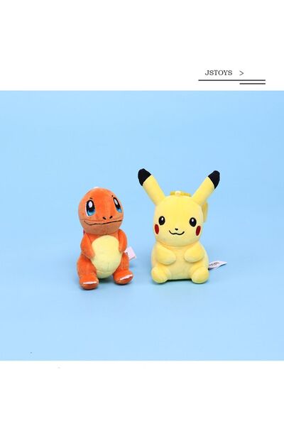 Takara Tomy مجموعة من قطعتين من لعبة البوكيمون القطيفة تشارماندر وبيكاتشو مقا...