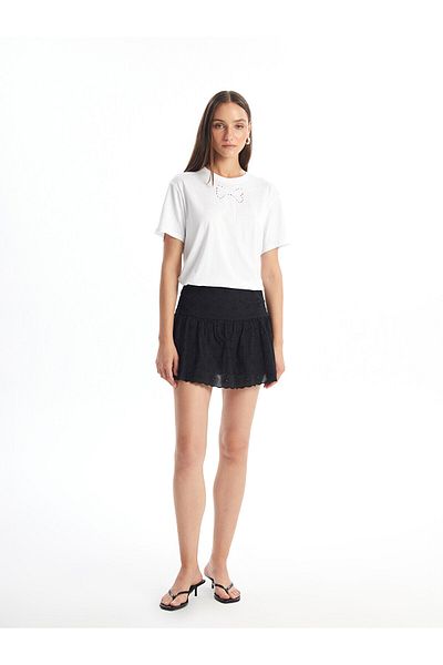 LC Waikiki Lcw Slim Fit Self Patterned Women's Skirt