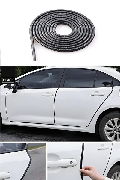 Teknotik Renault Toros Oto Araç Kapı Koruma Fitili 5metre Parlak Siyah Renk