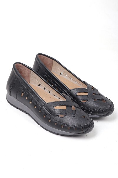 Ayakkabı Vakti Balerini moi și confortabili pentru damă - împletite perforate