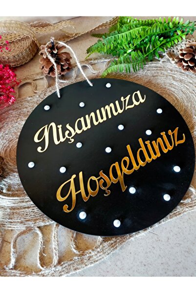 fabrikahşap ترحيب باللؤلؤ المكتوب - زخرفة باب يوم خاص لخطوبةنا وحفلات الزفاف ...