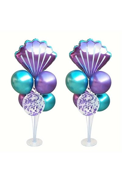 parti hediye sepeti Deniz kızı masa süsleme seti