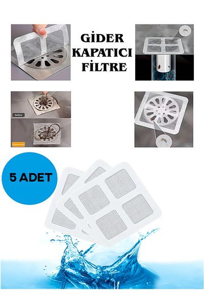 Vwear 5 Pieces of Bath Drain - Hair Catcher Strainer, Shower Drain and Anti-Clogging