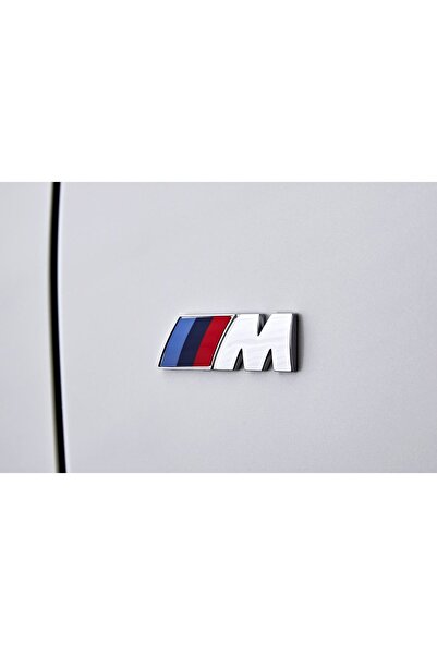 3M Bmw /// M Çamurluk - Bagaj Krom Logo Arma Amblem 2 Adet