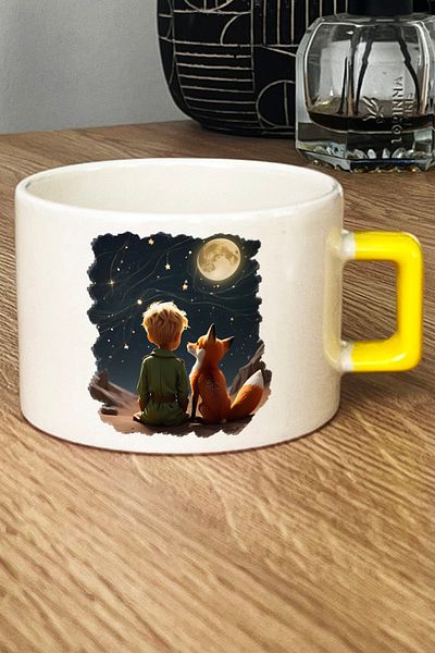 Hedizu Little Prince Luxury Cup Yellow Gift for Friend