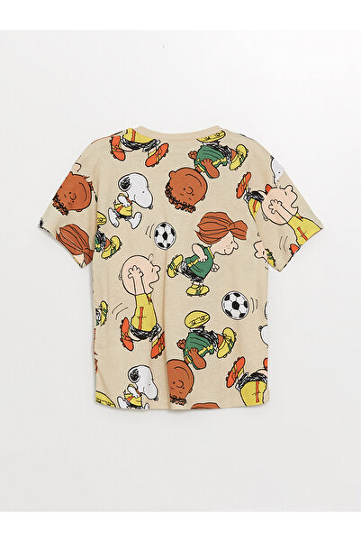 LC Waikiki Kisfiú póló - LCW, Crew Neck, Peaunuts Print, Rövid ujjú