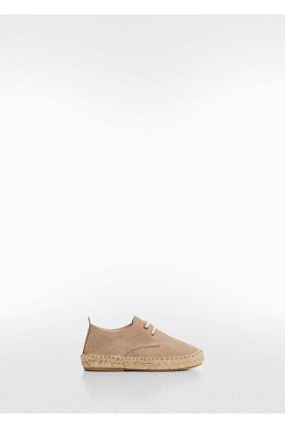 MANGO Baby Bağcıklı süet espadril