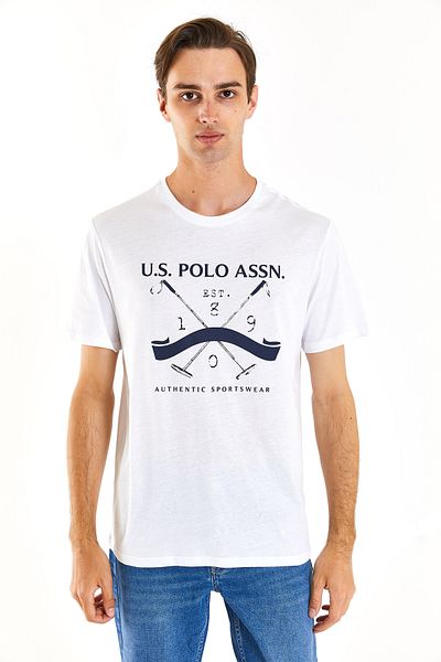U.S. Polo Assn. Ανδρικό μπλουζάκι Polo Assn 1823896 Λευκό - Emas Us