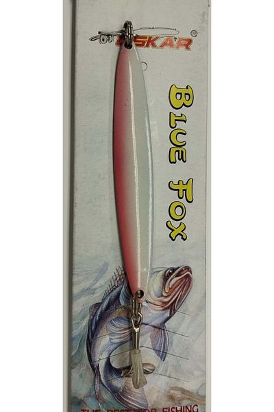 Oskar Blue Fox 110mm 5gr - Red 1pc Red Slide