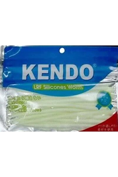 Kendo Lrf Sılıcones Worm 100mm Kokulu Kalın 3,0gr --- 10ad. Glow 1pk.