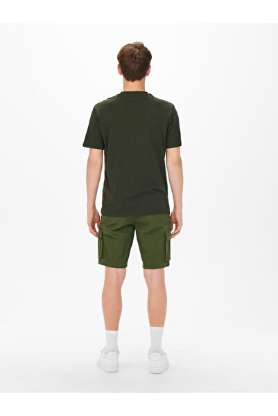 Only & Sons Onscam Stage Cargo Shorts 6689 Life Noos Erkek Kot&kanvas Şort Olive Nigh
