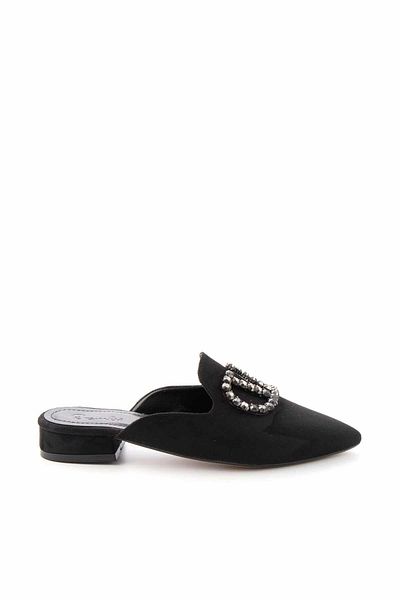 Bambi Black Suede Women's Slippers K04237006002