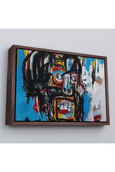 Harita Sepeti Επιτραπέζιο καμβά με καρέ Jean Michel Basquiat's Untitled Skull-5031