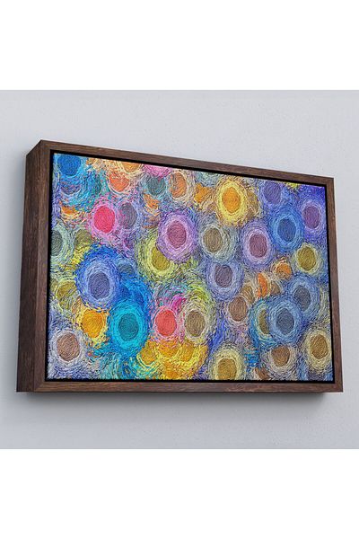 Harita Sepeti Pictură de perete decorativă pe pânză cu artă modernă abstractă înrămată-3595